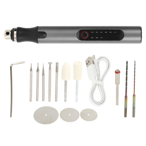 Mini Electric Grinder Set USB Rechargeable Portable Grinding Polishing Engraving Machine with Battery