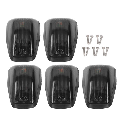 5PCS LED Cab Lights Amber Marker Light IP67 Waterproof Top Clearance Cabin Roof Lamp for Yacht Boat