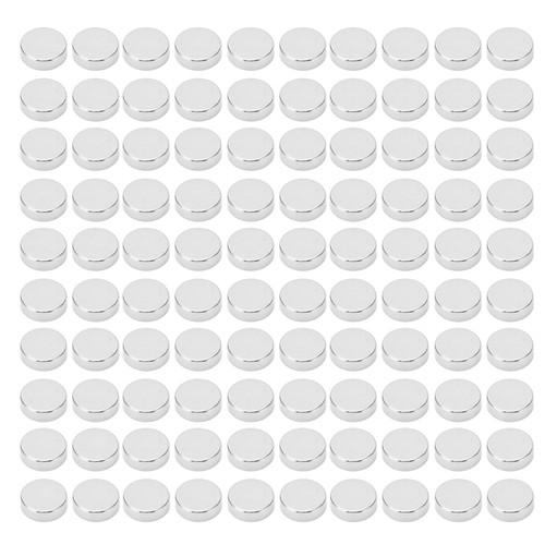 100 Pcs Disc Neodymium Magnet Heavy Duty Strong Magnetism Multifunctional Small Round Magnet for Refrigerator Whiteboard