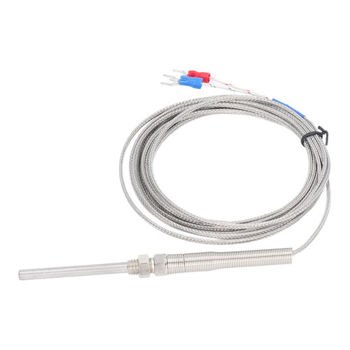 BERM K Type Thermocouple Temperature Sensor Shielded Sensitive Detector Gauge 50mm Probe 3 Meter