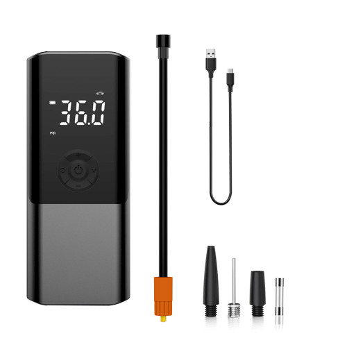 Portable Car Air Pump 150PSI Cordless Air Compressor Handheld Electric Tire Inflator with LED Light Support Power Bank/Auto-Off Function for Car Motorcycle Bicycle Tires Balls