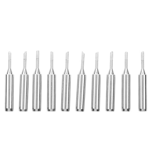 10Pcs Solder Iron Tip Brass Internal Heating Lead Free Soldering Iron Conical Tip 900M‑T‑2C