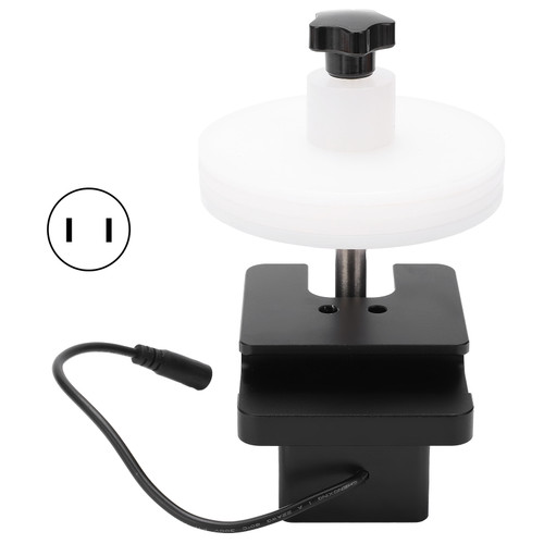 Disc Cleaning Bracket Aluminum Alloy Ultrasonic Vinyl Record Cleaner Spin Rack 100‑240VUS Plug