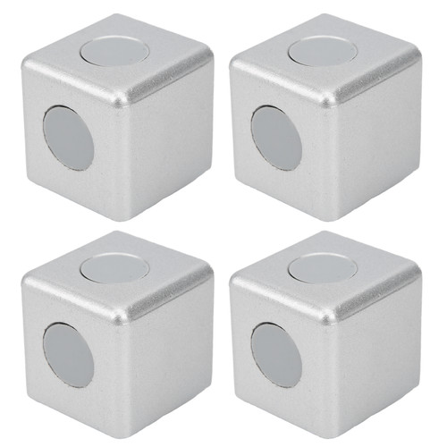 4Pcs Right Angle Connection Block Aluminum Profiles Fitting Connector Industrial SuppliesEuropean Standard 40 2‑Way