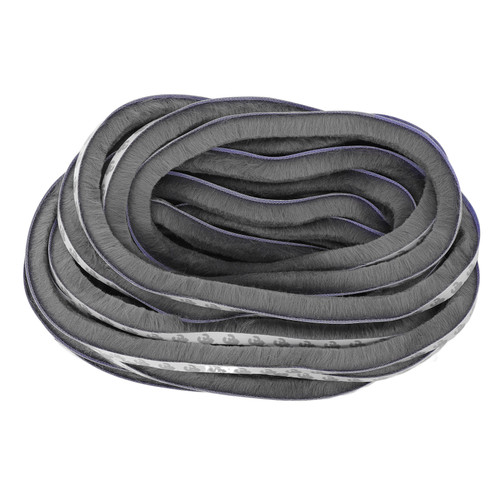 Self Adhesive Seal Strip Weatherstrip Window Doors Soundproofing Windproof Dustproof Gray 9x15mm