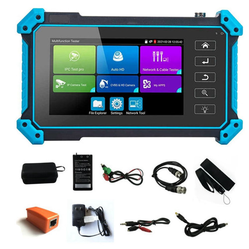 CCTV Monitor Camera Tester Portable 5 Inch Display Coaxial Analog Video Monitor Tester