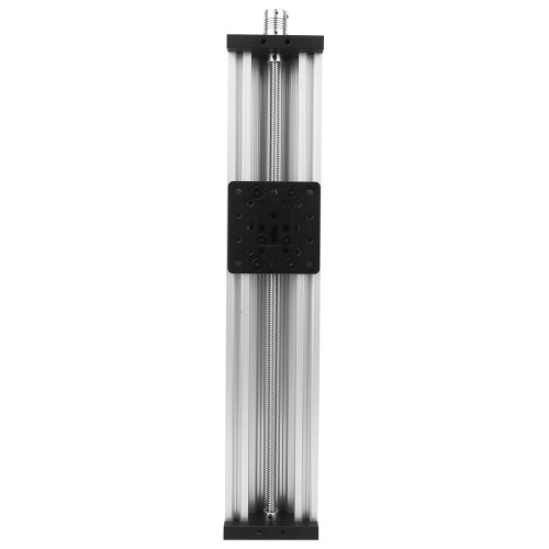 Screw Slide Linear Table Aluminum Alloy 3D Printer Engraving Machine Lead 2mm Black/SilverSilver 400mm