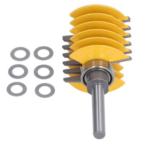 Router Bit 8mm Shank 2 Teeth Adjustable 46mm Cutter Head Cutting Tool for Woodworking
