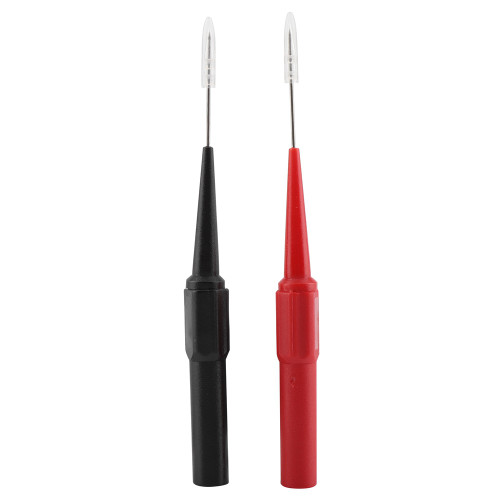 1 Pair Test Probes Insulation Piercing Needle for Multimeters Red Black Color
