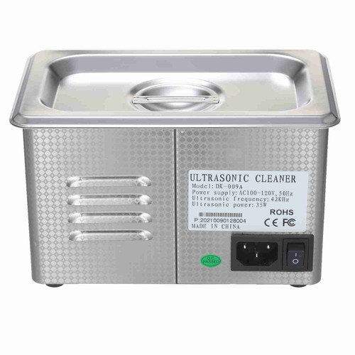900mL Digital Ultrasonic Cleaner with Degassing Function Household Glasses Cleaning Machine Stainless Steel Jewelry Cleaning Tool Toothbrush Cleaning Instrument US Plug