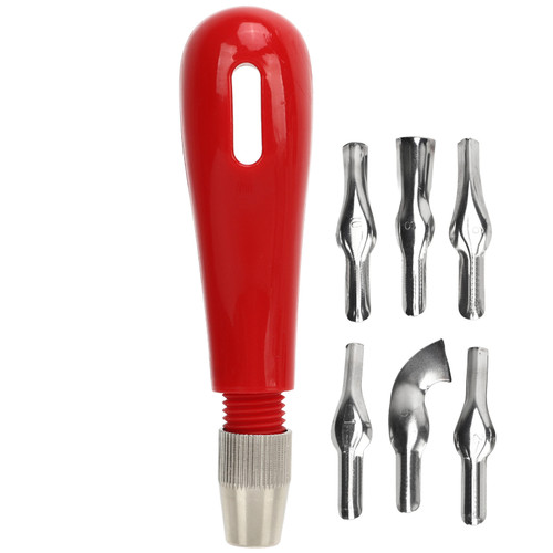 Printmaking Carving Cutter Stainless Steel Blades Accurate Cutting Easy Grip Linoleum Cutter Set for Pumpkin Wood