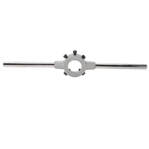 Round Die Wrench Adjustable Die Stock Handle Alloy Steel Hand Die Holder for Thread Processing 30x11mm