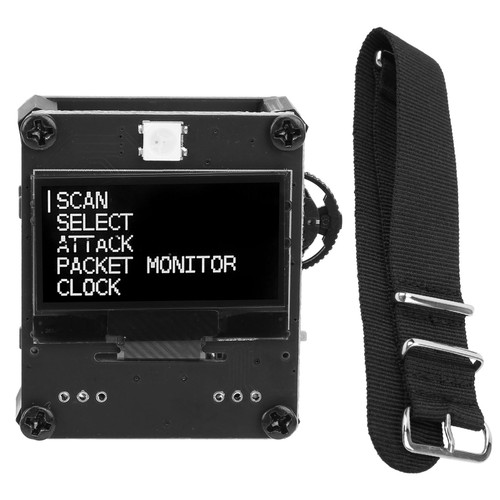 Programmable Development Module ESP8266 PCB WIFI Watch Board with Strap DC 3.7V 500mAh Battery