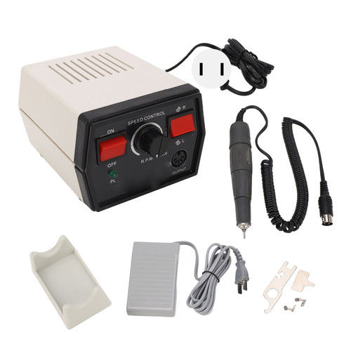 Micromotor Polishing Machine 35000RPM Variable Speed CW CCW Manual Pedal Control Micro Motor Polisher US Plug 110V