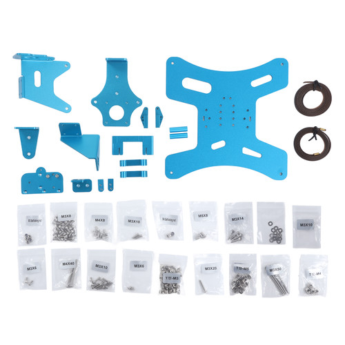 36 Pcs Set 3D Printer Aluminum Plate Aluminum Alloy Plate Screw Axes Belt 3D Printer Upgrade Kit for Ender 3 Pro