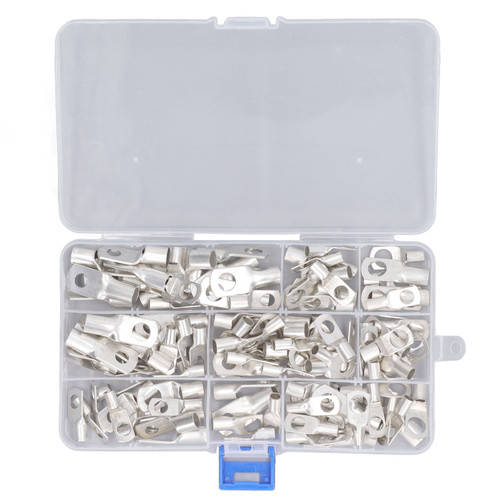 120Pcs Wire Terminal Electrical Ring Connector Copper Accessory for Machine Vehicle