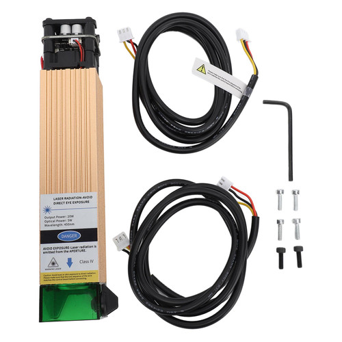 12V 450nm 20W Laser Module High Accuracy 5W Optical Output Laser Cutting Module for Machine Tool