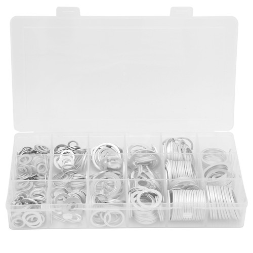 450Pcs Aluminum Washer Set High Temperature Resistance Assortment Industrial Supplies