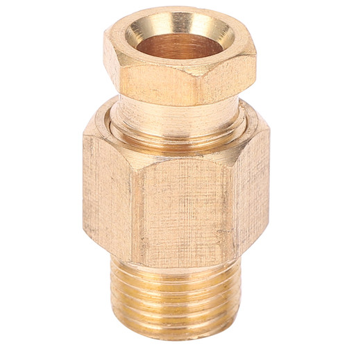 Oil Pipe Connector Brass Tube Fitting Straight Adapter for Nylon Copper Aluminum DuctPD618