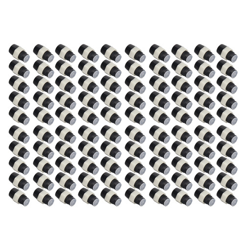 100 Sets LED Holder 5mm Plastic Light Emitting Diode Panel Mount Clip Accessory Set Kit Black