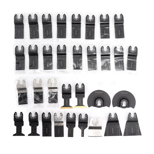 35PCS Multitool Blade High Carbon Steel Wear Resistant Incisive Oscillating Tool Saw Blade for Plastic