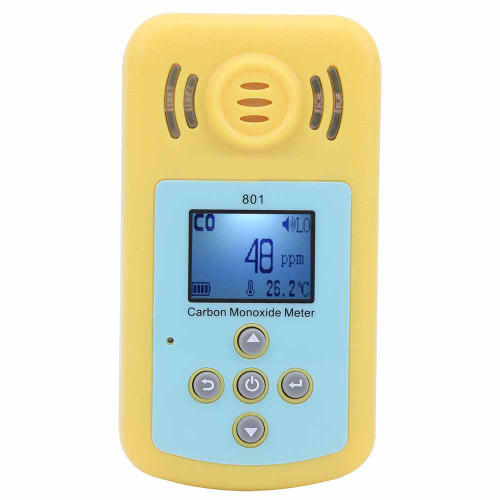 801 Handheld Carbon Monoxide CO Monitor Detector Meter Poisonous Gas Tester SoundLight Alarm