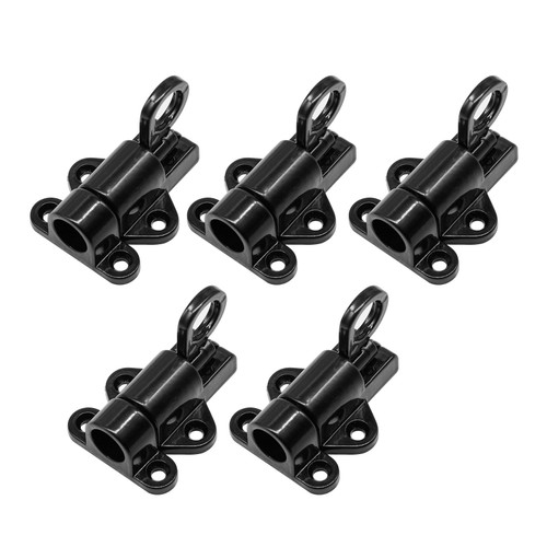 5Pcs Self Closing Latches Kitchen Cabinets Door Gate Bolt Latch Resilient Spring Automatic Barrel Slide Lock