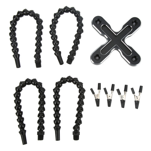 Soldering Helping Hands 4 Flexible Arm Aluminum Alloy Base Welding Tool for Circuit Boards