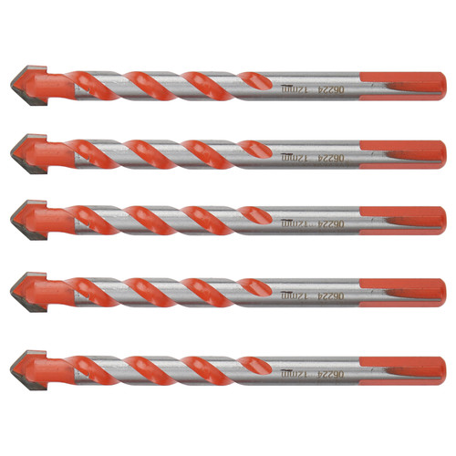 5Pcs Multifunctional Drill Bits Carbide Triangle Shank Electric Drilling Accessories 12mm