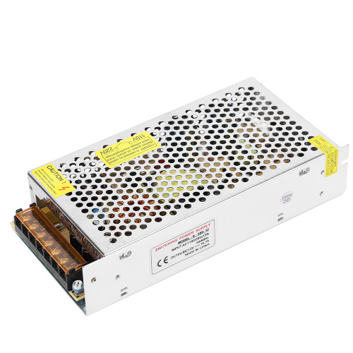 Switch Power Supply Driver Adapter DC12V Aluminum Alloy LED Screen Light Bar 3D Printer(S-200-12（12v 16.7a 200W）AC110/220V±15% )