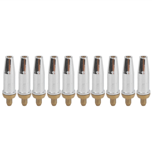 10Pcs Gas Cutting Nozzle Tip Propane Acetylene Machine Sleeve Type Gun Head G07‑303#