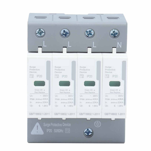BERM Surge Protective Devices House Arrester Protector 4P 40KA SPD 2 Level BEMLY40 /380V