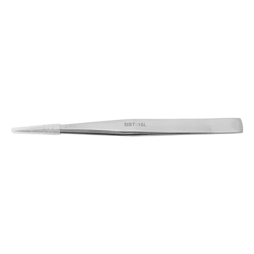 Stainless Steel Tweezer Anti Wear Rust Corrosion Abrasion Acid High Hardness Industrial Fine Point Tweezer 16L