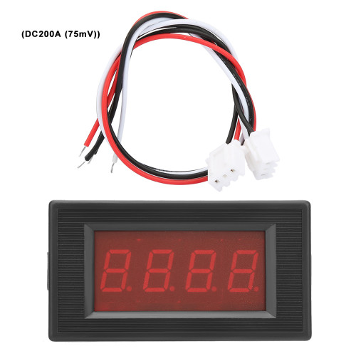 5135A DC5V 3 1/2 Digit Red LED Digital Panel Meter DC Ammeter Ampere Meter (DC200A (75mV))