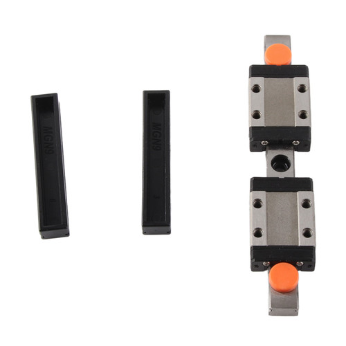 Linear Guide Rail High Accuracy Bearing Steel Strong Bearing Wear Resistant Linear Rail with 2 Slide Blocks