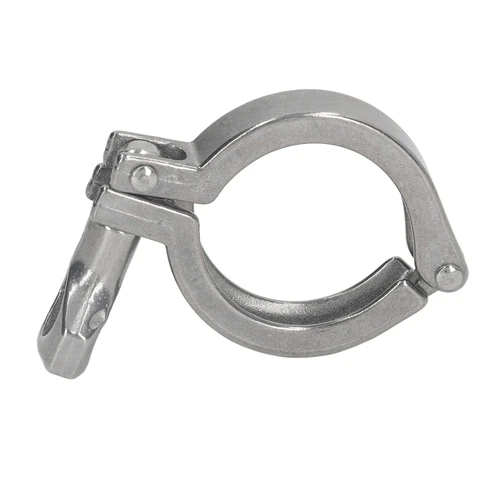 Triple Clamp 304 Stainless Steel 1 Pin Fixture Fitting with Wing Nut for Hose Pipe Pipeline 32