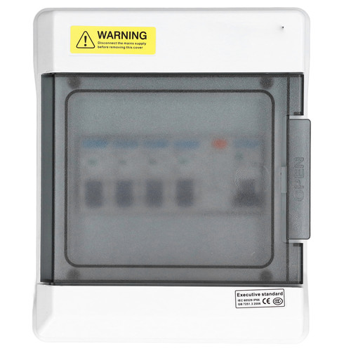 Mini Leakage Circuit Breaker 4 Way Leakages Protection Fuse Board 63A 30mA RCD+4MCB (6A+2 X 16A+32A) AU 230V