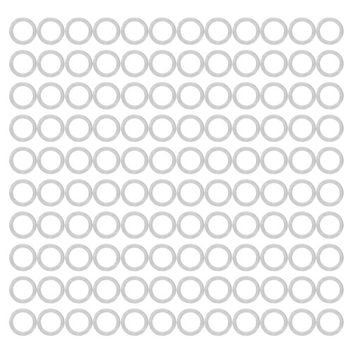 120Pcs Washer Stainless Steel Flat 8mm Inner Diameter 11mm Outer Diameter Maintenance Accessories4807-0811-0500
