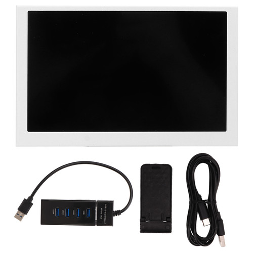 Monitor 5in Display Screen USB Type C IPS Full View Computer Accessory for Itx Chassis White
