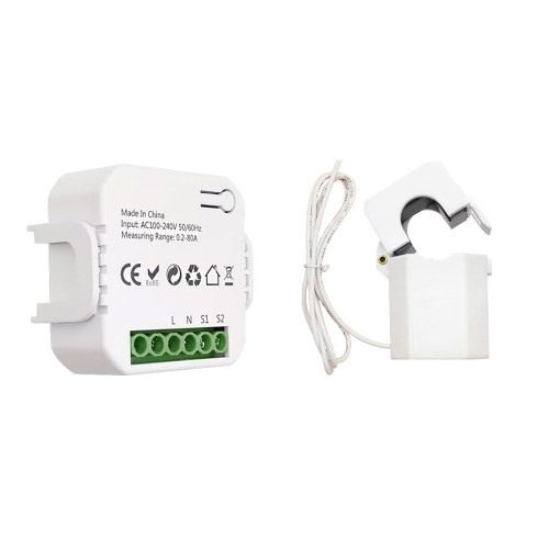 Tuya ZiGBee Intelligent Energy Meter Solar PV System Power Production Consumption Bidirectional Monitoring Meter Mobilephone APP Control Power Monitor with CT