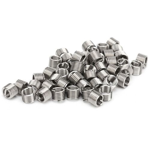 50Pcs Thread Inserts Male Female Reducing Nut Repair Tool Steel Wire Fastener 10-321.5D