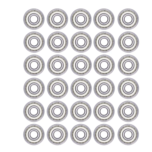 20PCS Miniature Ball Bearings Lightweight Iron Sealed Deep Groove Bearing Radial and Axial Load626