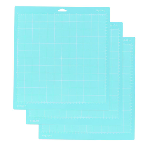 3PCS 12*12 Inch Replacement Cutting Mat Adhesive Non-Slip Gridded Cutting Mats Compatible with Silhouette Cameo Cutting Machine Explore Plotter Machine