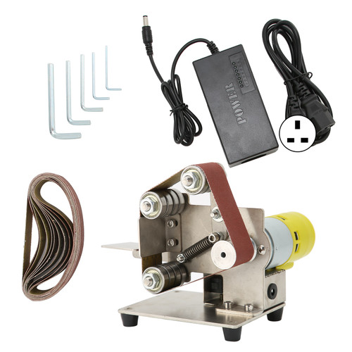 Mini Belt Sander Electric Handheld DIY Polishing Sanding Machine Sharpener Grinder