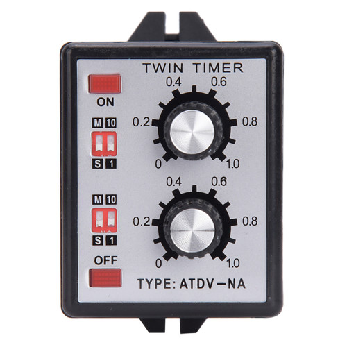 Knob Control Time Switch Relay On Off Twin Timer Relay MultiSection ATDVNA AC110v