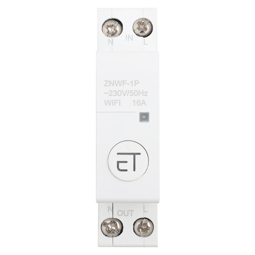 Intelligent WIFI Circuit Breaker Remote Control Switch for Distribution Box 1P AC230V IP20