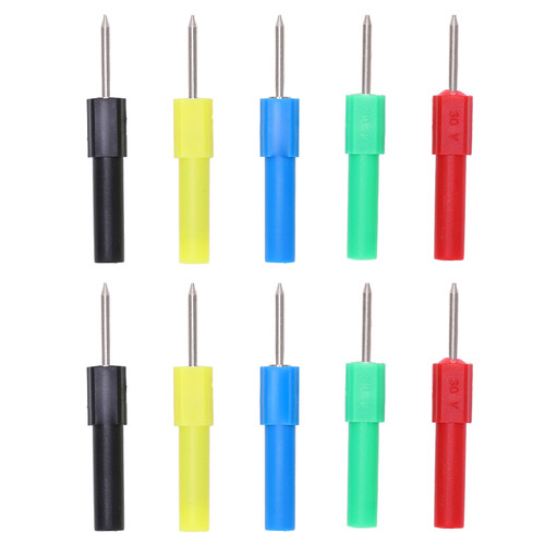 2 Sets J.20013 Multimeter Testing Probes 4mm Safety Socket 5 Colors Maintenance Tools