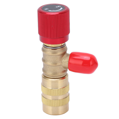 Refrigerant Charging Valve Liquid Safety Valve for R22 R410 R134A R404 1/4in Male 5/16in Female