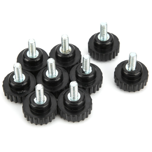 10Pcs Clamping Knob Jig Bolt Lathe Hand Grip Twist Nut Straight Thread Locking Handle M6x25x15