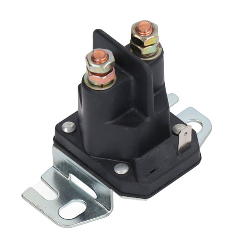 12V Magnetic Switch Relay 4.8W Brass Coil Relay for Lawn Mower ATV Automotive Car Screw Mounting